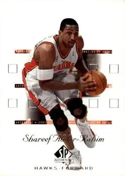 2001-02 SP Authentic #1 Shareef Abdur-Rahim