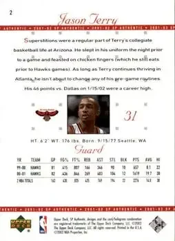 Back of Jason Terry