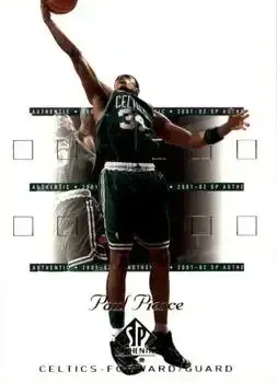 2001-02 SP Authentic #4 Paul Pierce