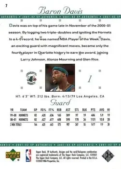 Back of Baron Davis