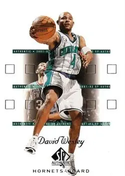 2001-02 SP Authentic #8 David Wesley