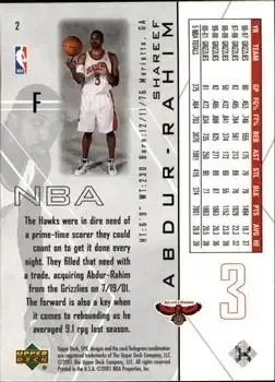 Back of Shareef Abdur-Rahim
