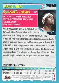 Back of Darius Miles