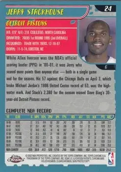 Back of Jerry Stackhouse