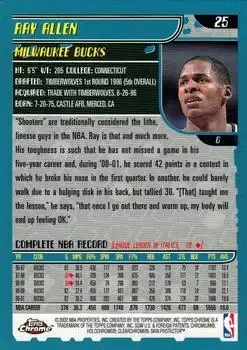 Back of Ray Allen