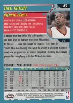 Back of Theo Ratliff