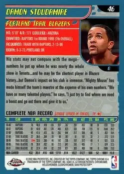 Back of Damon Stoudamire
