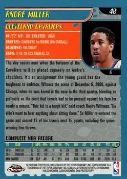 Back of Andre Miller