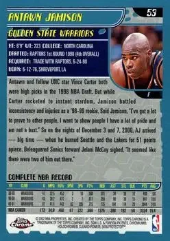 Back of Antawn Jamison