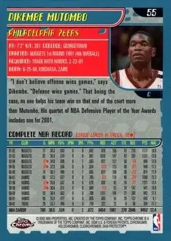 Back of Dikembe Mutombo