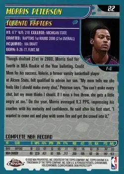 Back of Morris Peterson