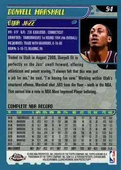 Back of Donyell Marshall