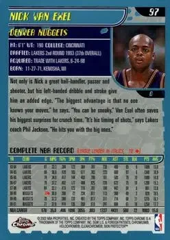 Back of Nick Van Exel