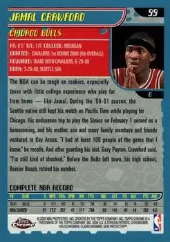 Back of Jamal Crawford