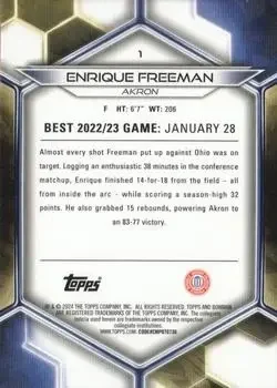 Back of Enrique Freeman