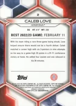 Back of Caleb Love