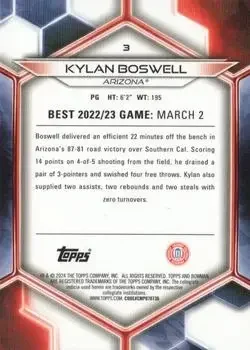 Back of Kylan Boswell