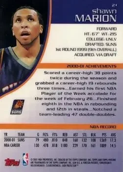 Back of Shawn Marion