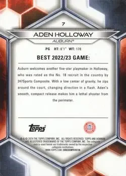 Back of Aden Holloway