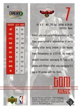 Back of Toni Kukoc
