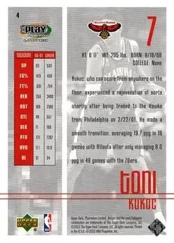 Back of Toni Kukoc