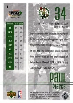 Back of Paul Pierce