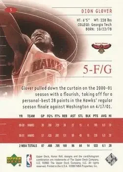 Back of Dion Glover