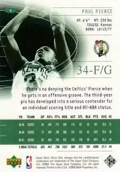 Back of Paul Pierce