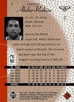 Back of Shareef Abdur-Rahim