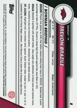 Back of Trevon Brazile