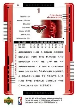 Back of DerMarr Johnson