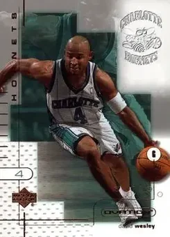 2001-02 Upper Deck Ovation #8 - David Wesley - Charlotte Hornets