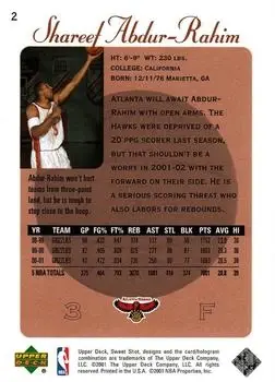 Back of Shareef Abdur-Rahim