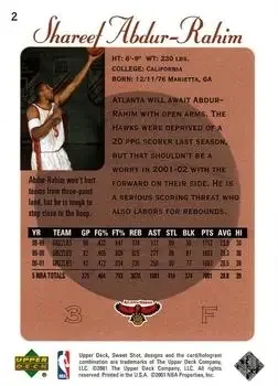 Back of Shareef Abdur-Rahim
