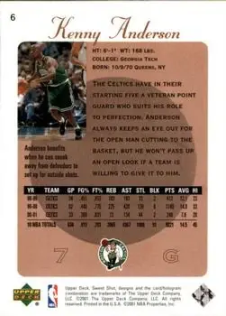 Back of Kenny Anderson