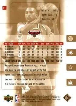 Back of Shareef Abdur-Rahim