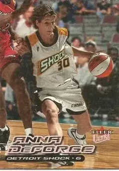 2000 Ultra WNBA #4 - Anna DeForge - Detroit Shock