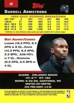 Back of Darrell Armstrong