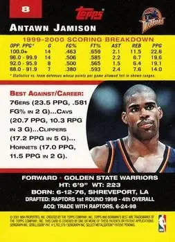 Back of Antawn Jamison