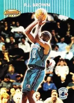 2000-01 Bowman's Best #91 - P.J. Brown - Charlotte Hornets