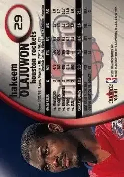Back of Hakeem Olajuwon