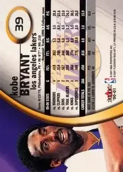 Back of Kobe Bryant