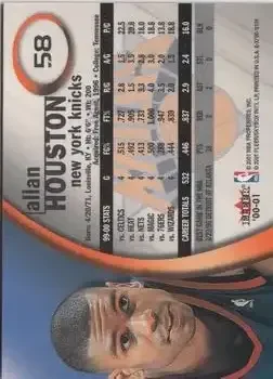 Back of Allan Houston