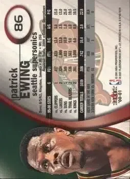 Back of Patrick Ewing