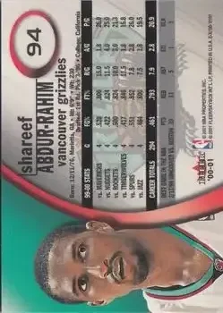 Back of Shareef Abdur-Rahim