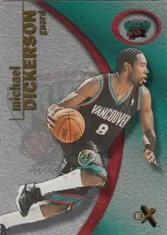 2000-01 E-X #96 - Michael Dickerson - Vancouver Grizzlies