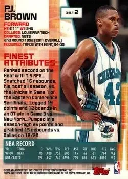 Back of P.J. Brown