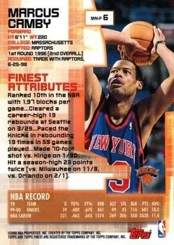 Back of Marcus Camby