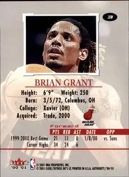 Back of Brian Grant
