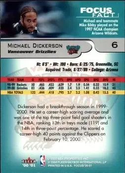 Back of Michael Dickerson